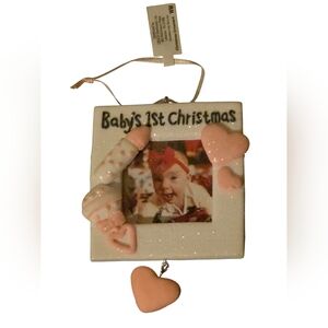Baby's 1st Christmas Photo Frame Ornament